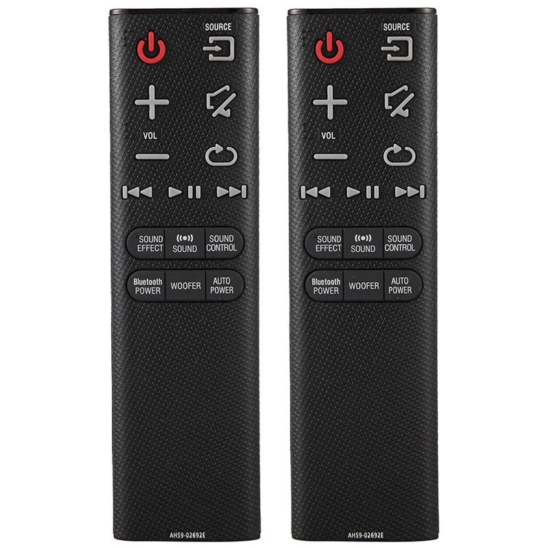 2X Ah59-02692E Telecomando Per Sistema Soundbar Audio Samsung Ah59-02692E Ps-Wj6000 Hw-J355 Hw-J355/Za Hw-J450 Hw-J450