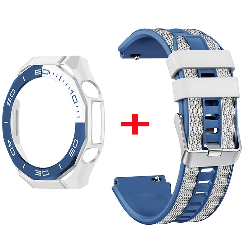 Silicone Strap with PC Hollow Case - Full Coverage Protective Bumper