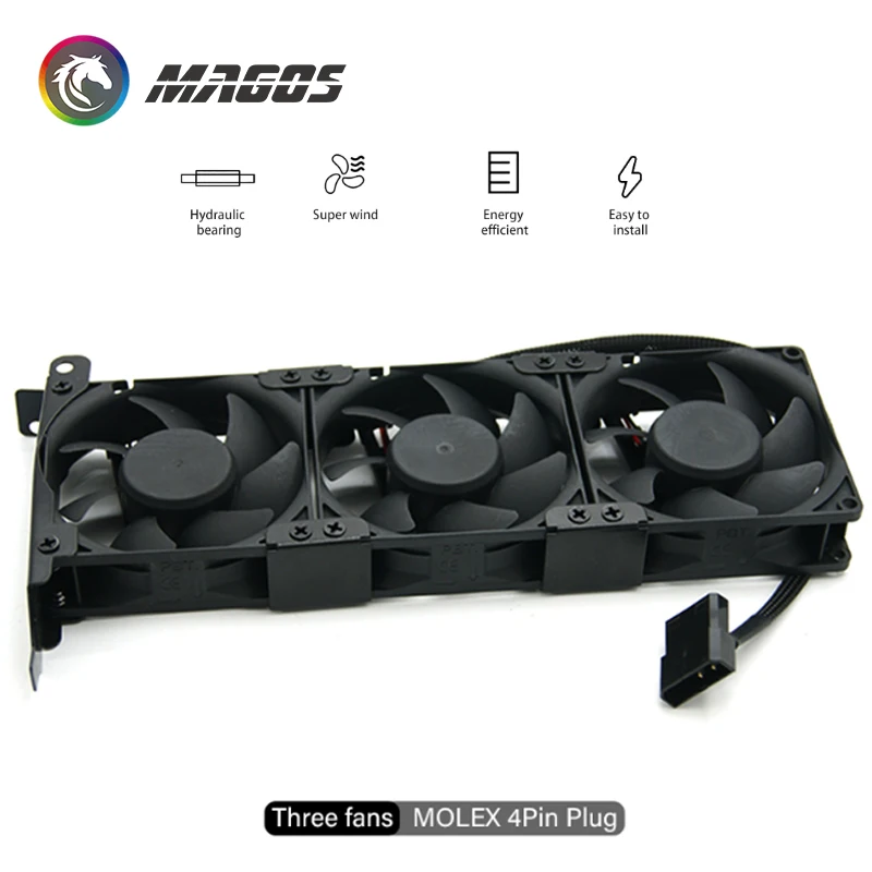 3 Fans MOLEX 4Pin