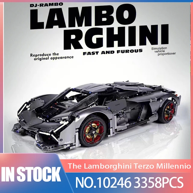 Tech MOC Lambo Terzo Millennio Sports Car Bricks Toys