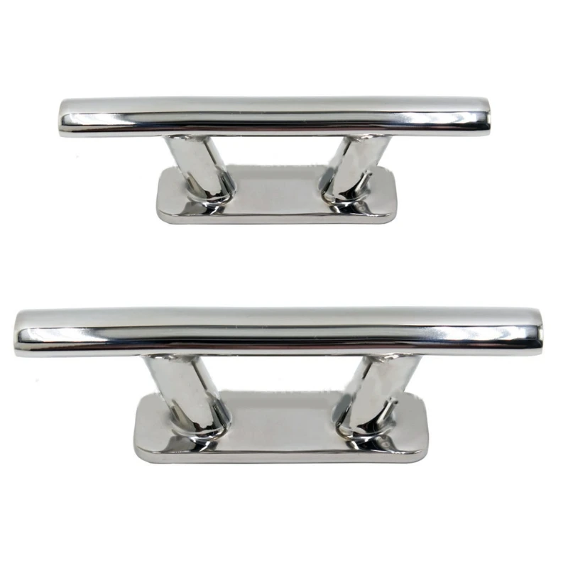 

652F Mooring Dock Stainless Steel Hollow Base Boat Cleats Elegant Fishing Line for Yachts Bollard Marine Kayak Croissant Bolt