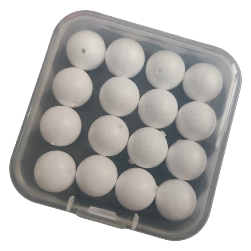 16Pcs Fishing Bobber Float Bead Fishing Float Bobbers Strikes Indicators Round Fly Bobber Tackle
