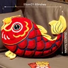 Joy Chinese Traditional Lion Dance Cushion Koi Fish Embroidery Pillow Gold Ingot Cushion Sofa Chair Car Home Wedding Lucky Decor 6