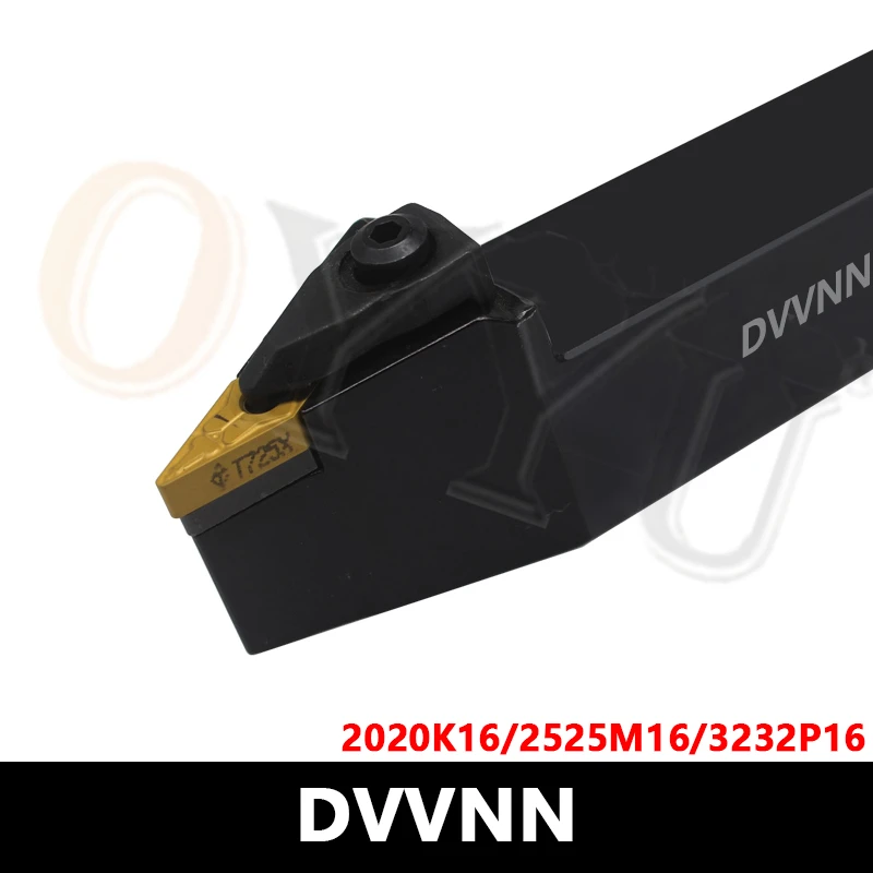 

DVVNN Lathe Tool DVVNN2020K16 D-Type External Tool DVVNN2525M16 DVVNN3232P16 DVVNN2020 DVVNN2525 CNC Metal Cutting VNMG Inserts