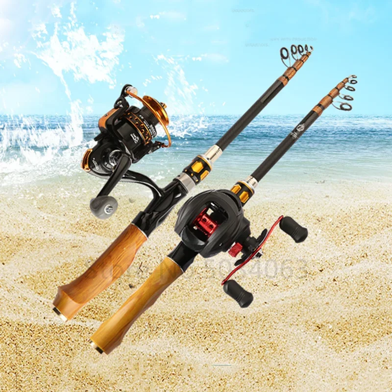 

Outdoor Fishing 1.8/2.1/2.4/2.7m Fishing Rod Portable Carbon Casting Carp Fishing Pole Tackle Compression Resistance