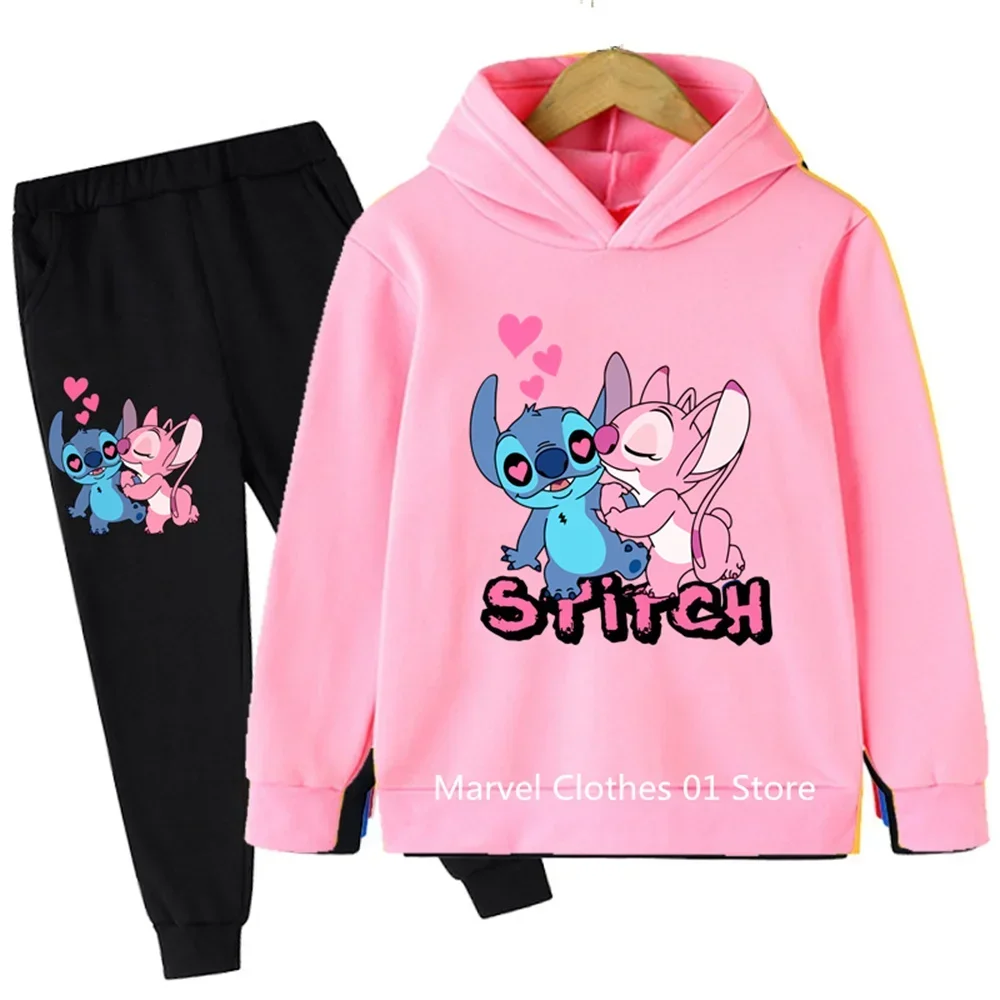 thumbnail image 1 of Conjunto de sudadera con capucha de punto para niñas, conjuntos de manga larga para niños de 3 a 14 años, conjuntos de chándal informal con capucha y pantalones para bebés y niños, 1 of 5