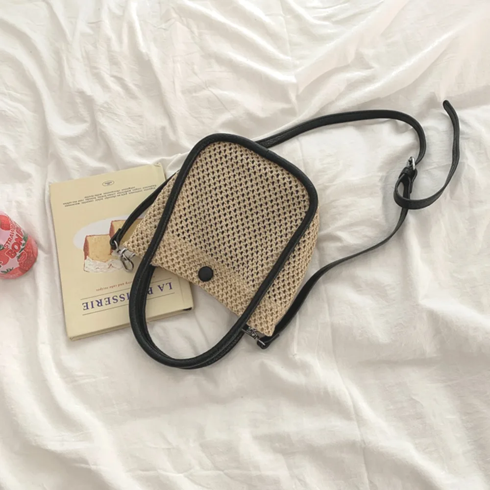 Bohemian Style Straw Bag Quality Woven Beach Handbag Solid  Lager Capacity Shopping Bag Rattan Purse Cell Phone Wallet حقائب يد