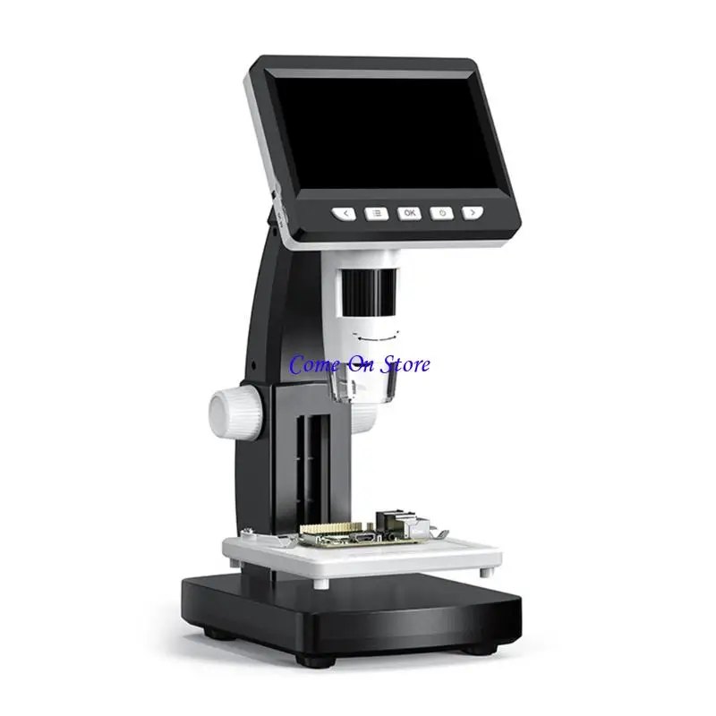 M6CF Tipi Dijital Mikroskop, 4,3 İnç Ekranlı ve Ayarlanabilir Standlı, Takı Kumaş ve Böcek Çalışması için Kullanımı Kolay