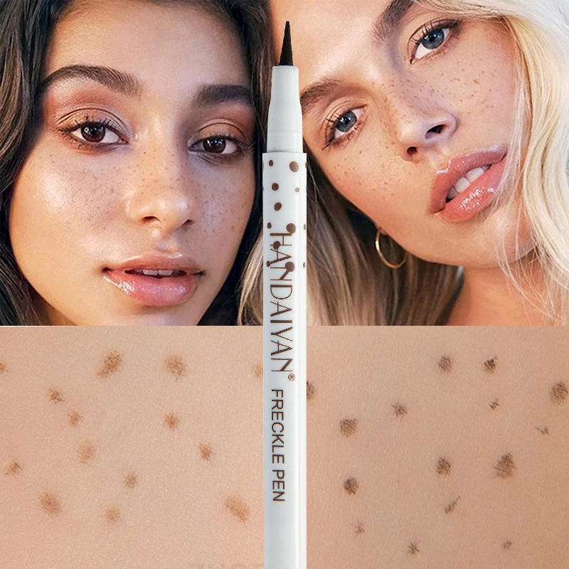 

Natural Lifelike Fake Freckle Pen Liquid Freckle Stamp Kit Waterproof Dot Spot Pen Quick Dry Spot Freckle Point Tear Mole Pen