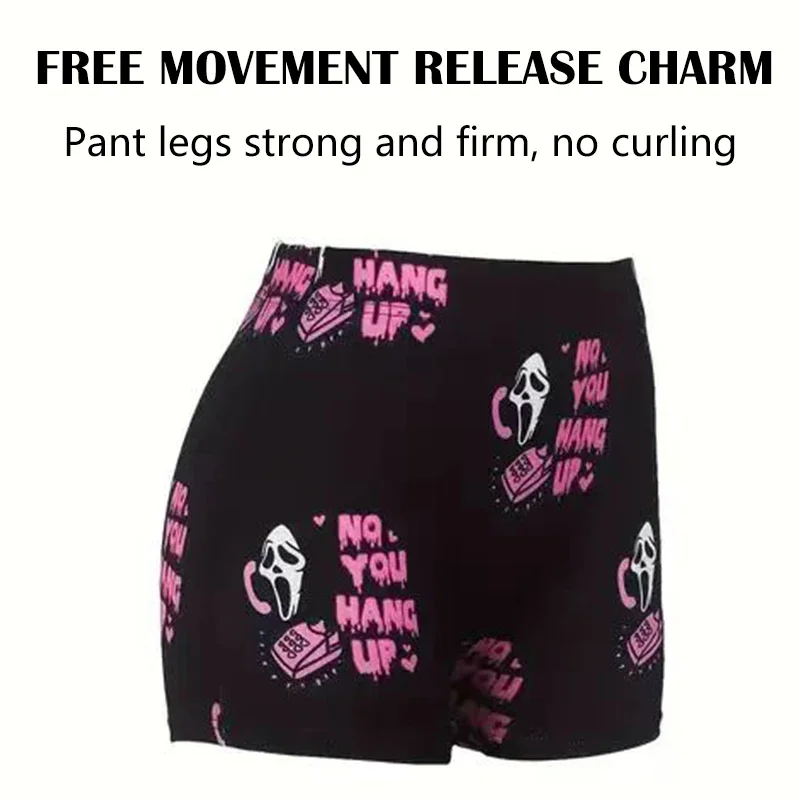 Sleep Shorts Women's Sleep Bottoms Boxers Shorts Pajamas Casual Sports Fitness Cartoon Halloween Print Soft Breathable Comfortable