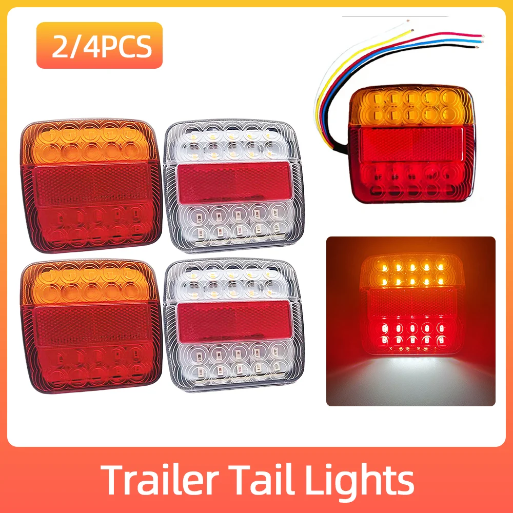 Rear Led Trailer Tail Light Boat Marker Truck Waterproof Indicator Turn Signal - Foto 11
