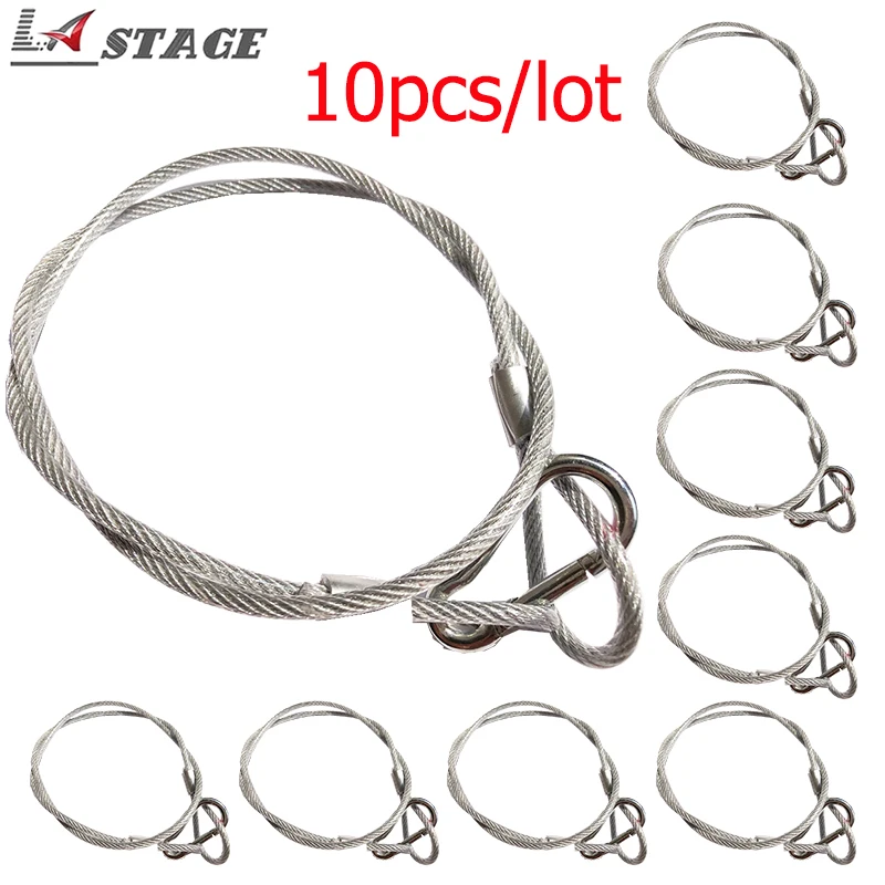 

Free Shipping 10PCS Stage Light Safety Cables Led Par Light Durable Steel Rope Wires for DJ Disco Stage Lighting Fixtures