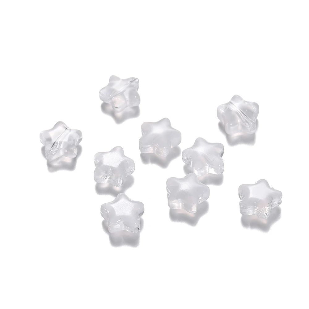 Vibrant Star-Shaped Czech Glass Beads for DIY Jewelry & Accessories (30 Pieces)