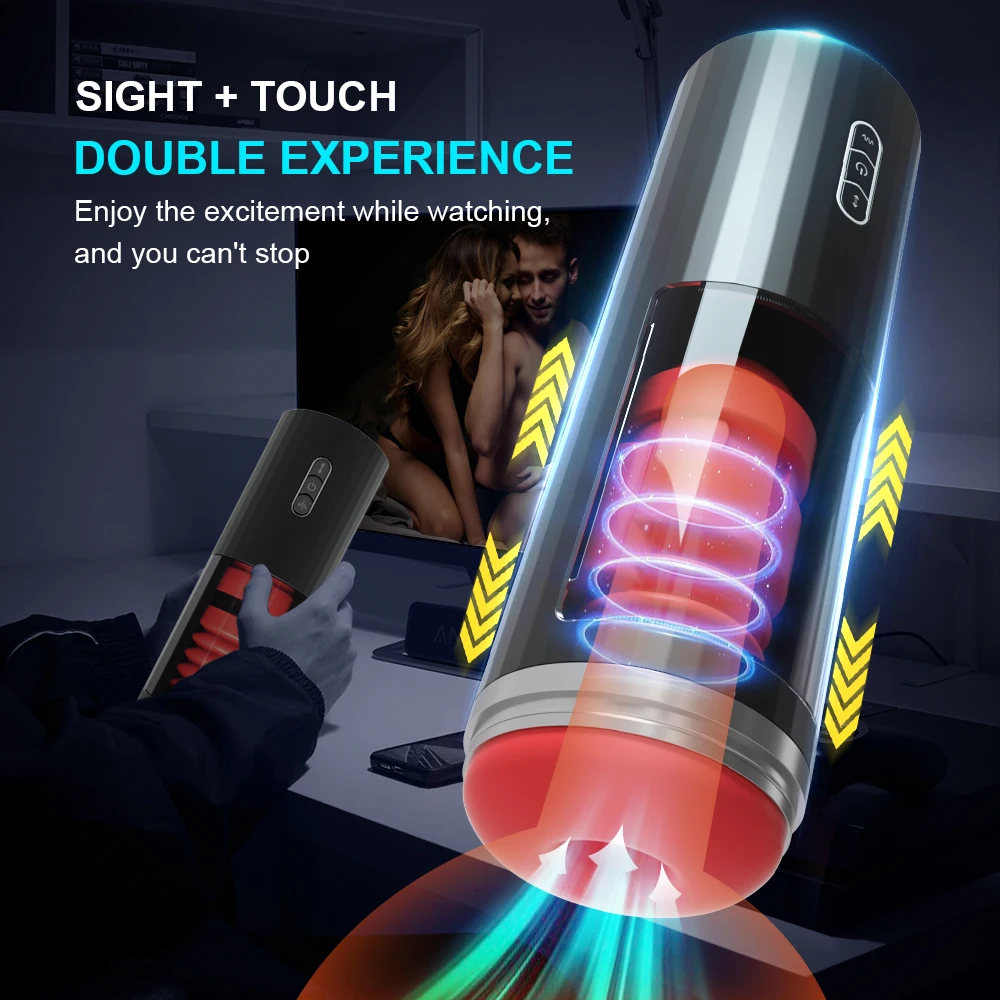Telescopic Automatic Male Masturbator With Suction And Vibration_voghion.com