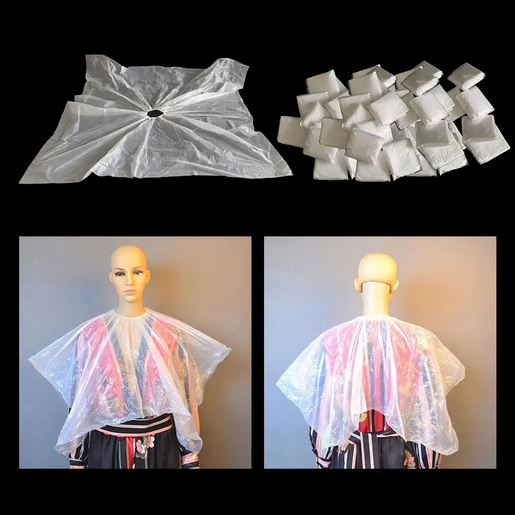 Disposable Hair Cutting Cape Hair Cut Hairdressing Hairdresser Wrap Apron