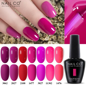 NAILCO 2025 Hot 15ML Gel Smalto per unghie Unghie Semi-permanente Vernice UV Bottiglia di vetro di alta qualità Smalto per unghie per manicure