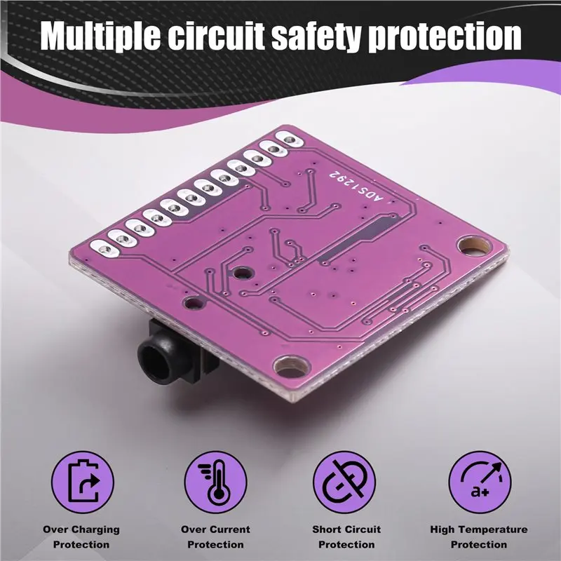 ADS1292 모듈 ECG 호흡 모듈 ECG 모니터링 개발 보드 아날로그-디지털 변환기