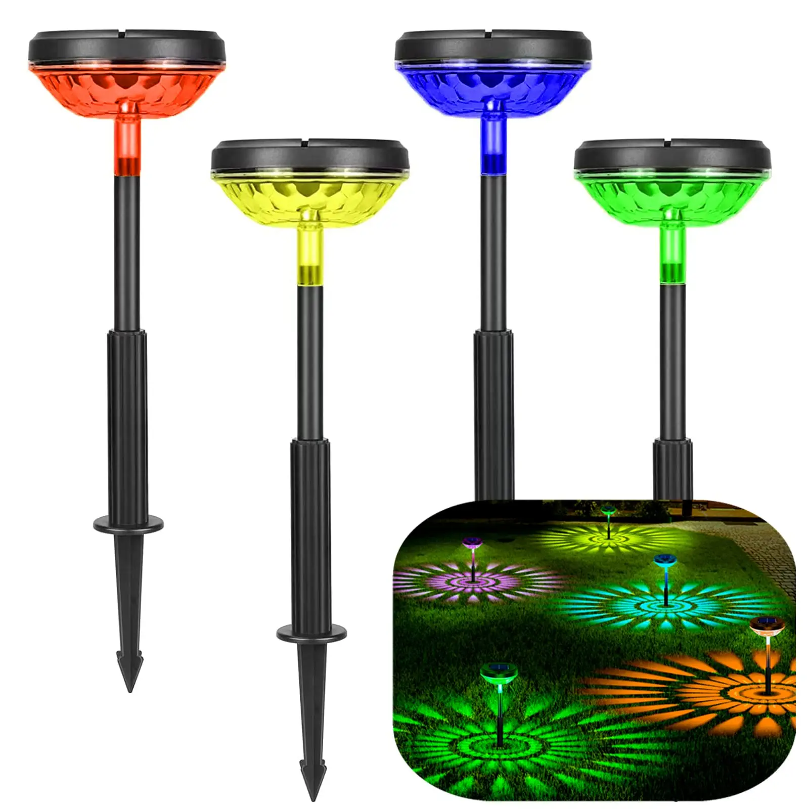 Solar Garden Lights Led Rgb Solar Rgb Garden Lighting Outdoor