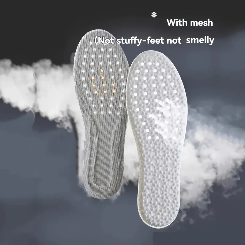 1 Pair 4D High Elasticity Unisex Sports Insoles-Breathable, Comfortable For All Seasons-Essential For Sports, Running