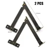 2PCS Metal Lid Support Hinges Stay for Box Furniture Antique Bronze Iron Decorative Hinge for Jewelry Wine and Chest Boxes 3