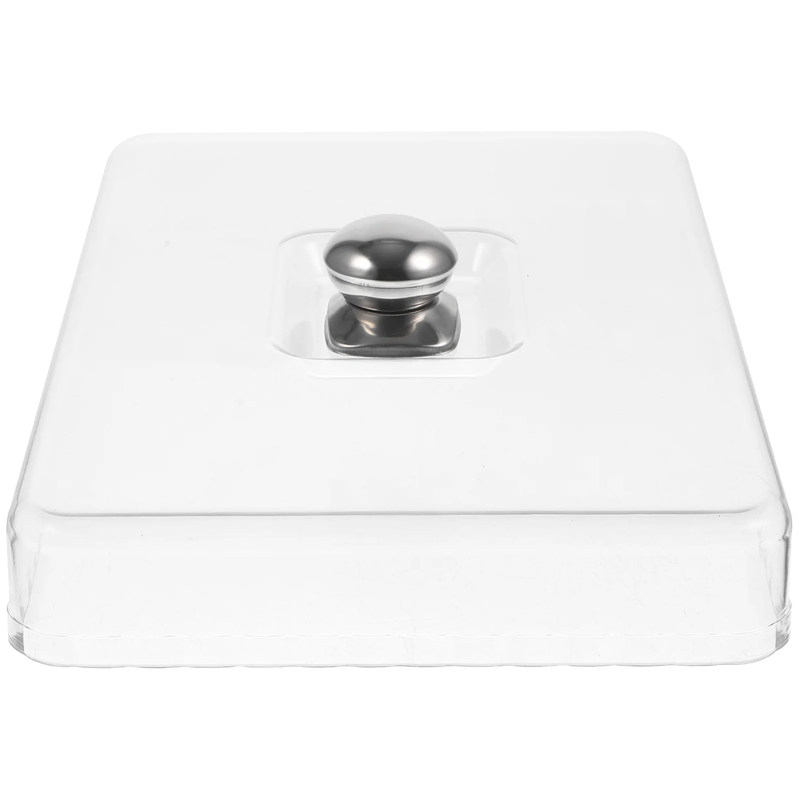 

Cabilock Cupcakes Acrylic Tray Square Cake Dome Cover Clear Food Plate Lid Cloche Dome Cover Dessert Display Cover