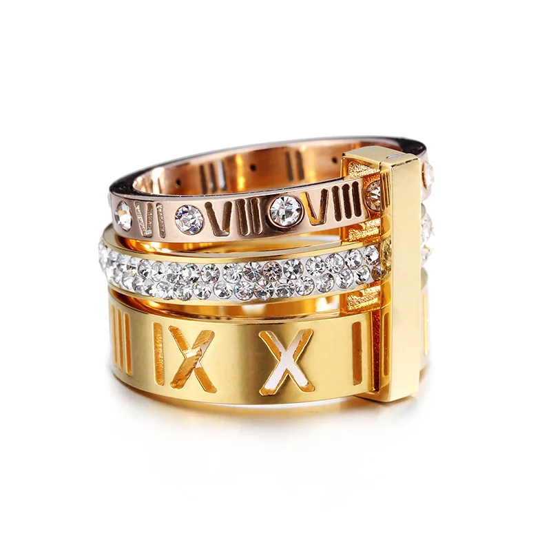 Anello argentato con catena e numeri romani | Disponibile! | Lucleon