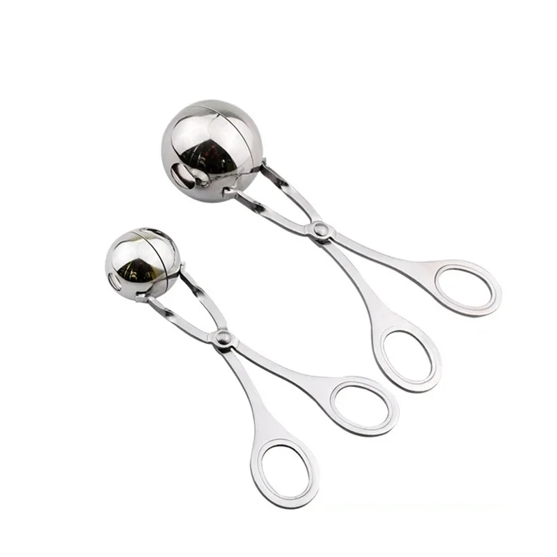 Convenient Meatball Maker Stainless Steel Fish Stuffed Meat Ball Machine Meat Cooking Kitchen Mold Tools spatula hole cap