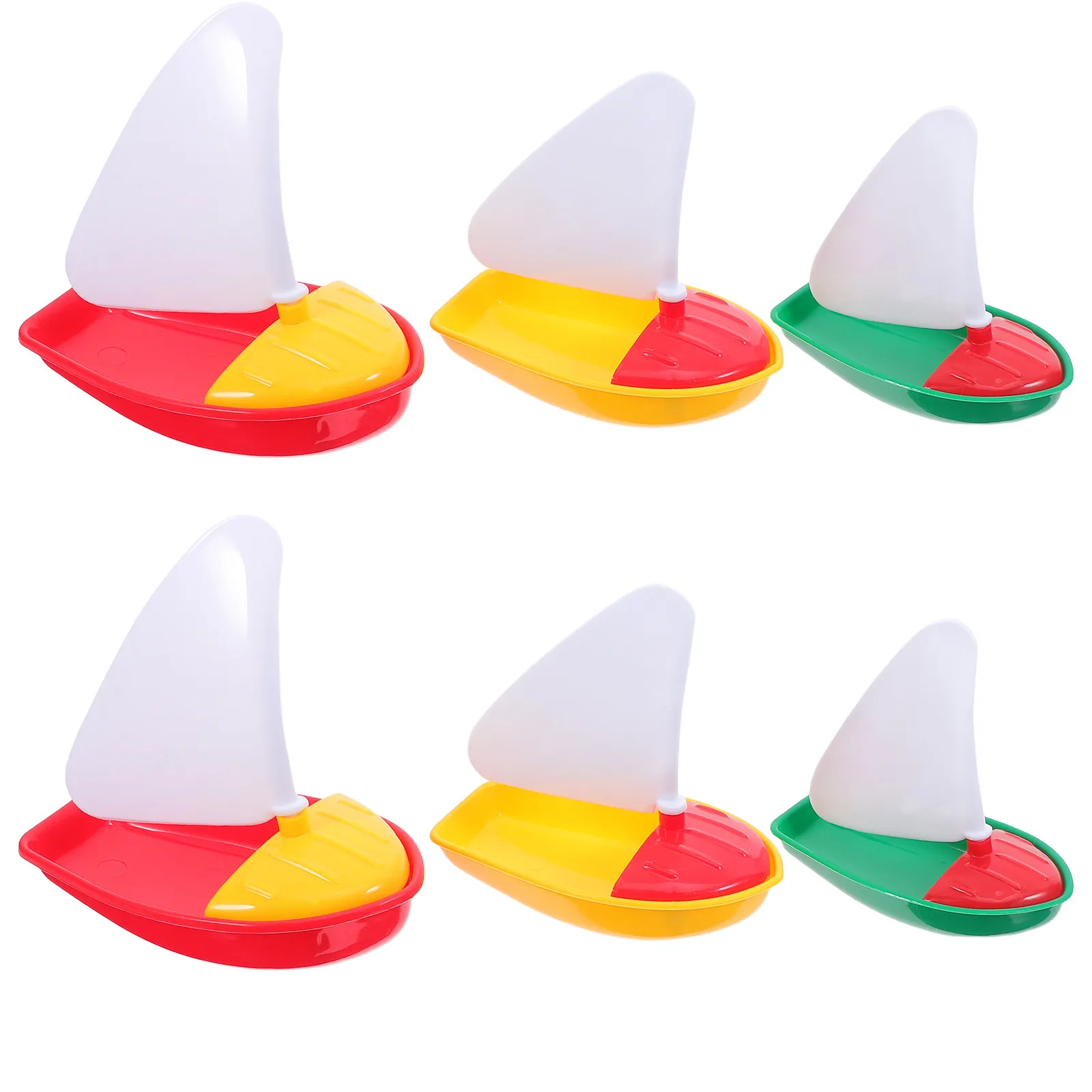 6Pcs 해변 항해 장난감 경량 플라스틱 어린이 수영장 수영 야외 보트 세트 부모 자녀 재미 보트 장난감 욕조 장난감