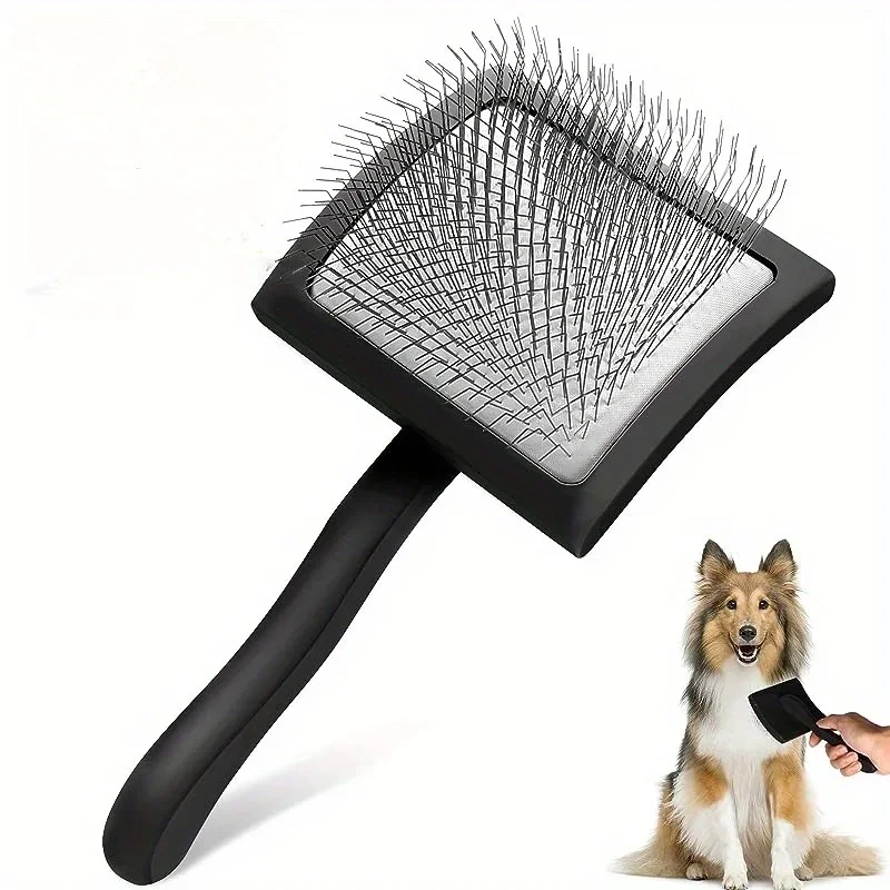 1Pc Extra Long Pin Dog Slicker Brush For Grooming Doodle Hair, Shedding Pet Grooming Brush for Cats and Dogs Combs 1Pc Extra Long Pin Dog Slicker Brush For Grooming Doodle Hair, Shedding Pet Grooming Brush for Cats and Dogs Combs