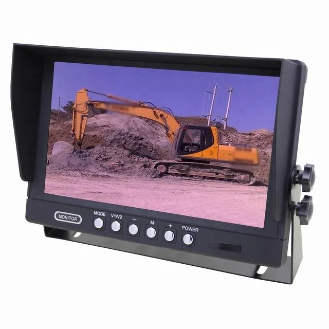 Full View HD1024X600IPS Screen 9 Inch Car Monitor Vehicle Mounted Display 12V to 24V Support CVBS And AHD720P/960P/1080P infrared night vision analog monitor vehicle camera vehicle blind zone monitor camera high definition side view reversing camera