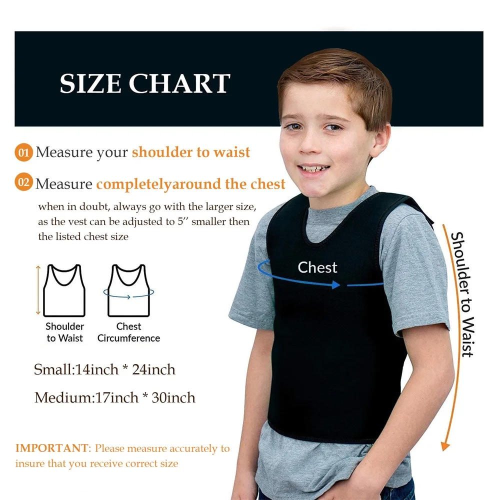 Sensory Deep Pressure Vest for Kids Comfort Compression Vest for Autism ...