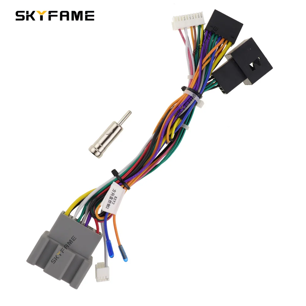 Car Wiring Harness Adapter Canbus Box Decoder Android Radio Power Cable for Ford Fiesta car wire cable adapter