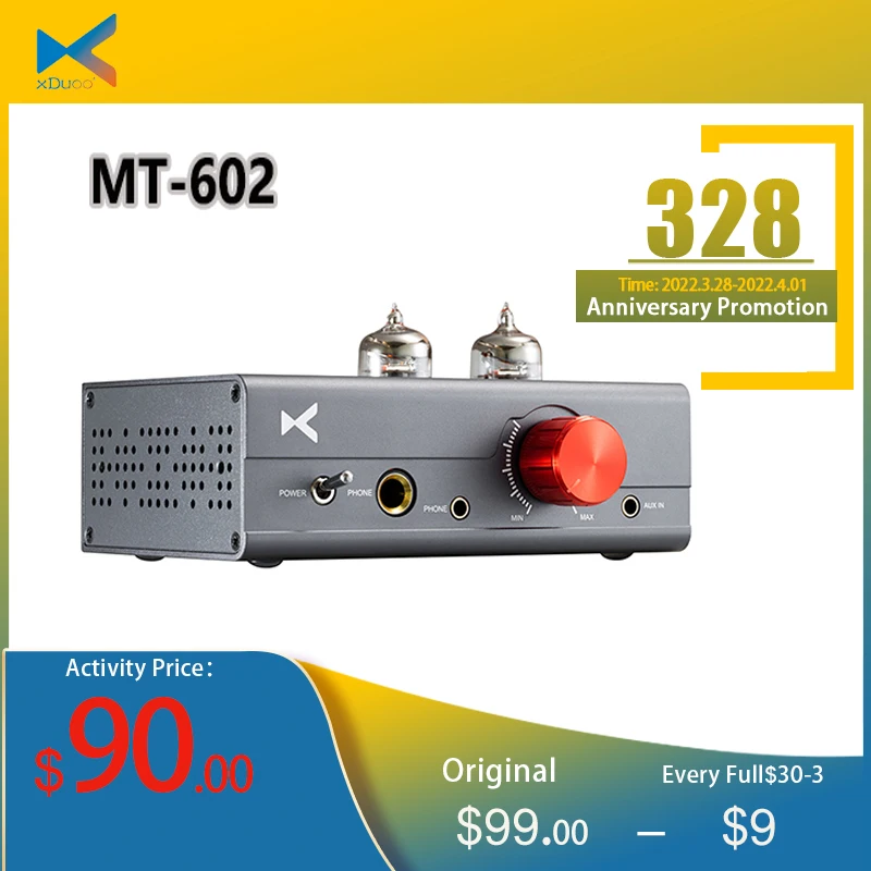 XDUOO MT-602 ламповый усилитель двойной 6J1 MT602 высокопроизводительная - Цена: 12 054,24 руб.