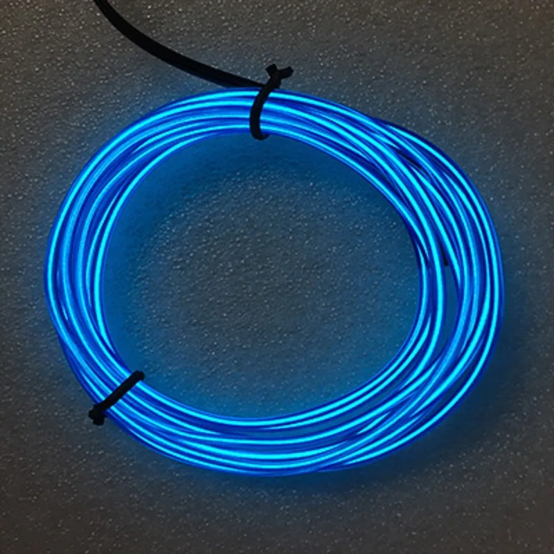 Party Cosplay leuchtende Requisiten LED Neon EL Draht Kabel leuchten im Dunkeln Kostüme Kleidung leuchtende Accessoires Geburtstagsdekoration – Detail 6