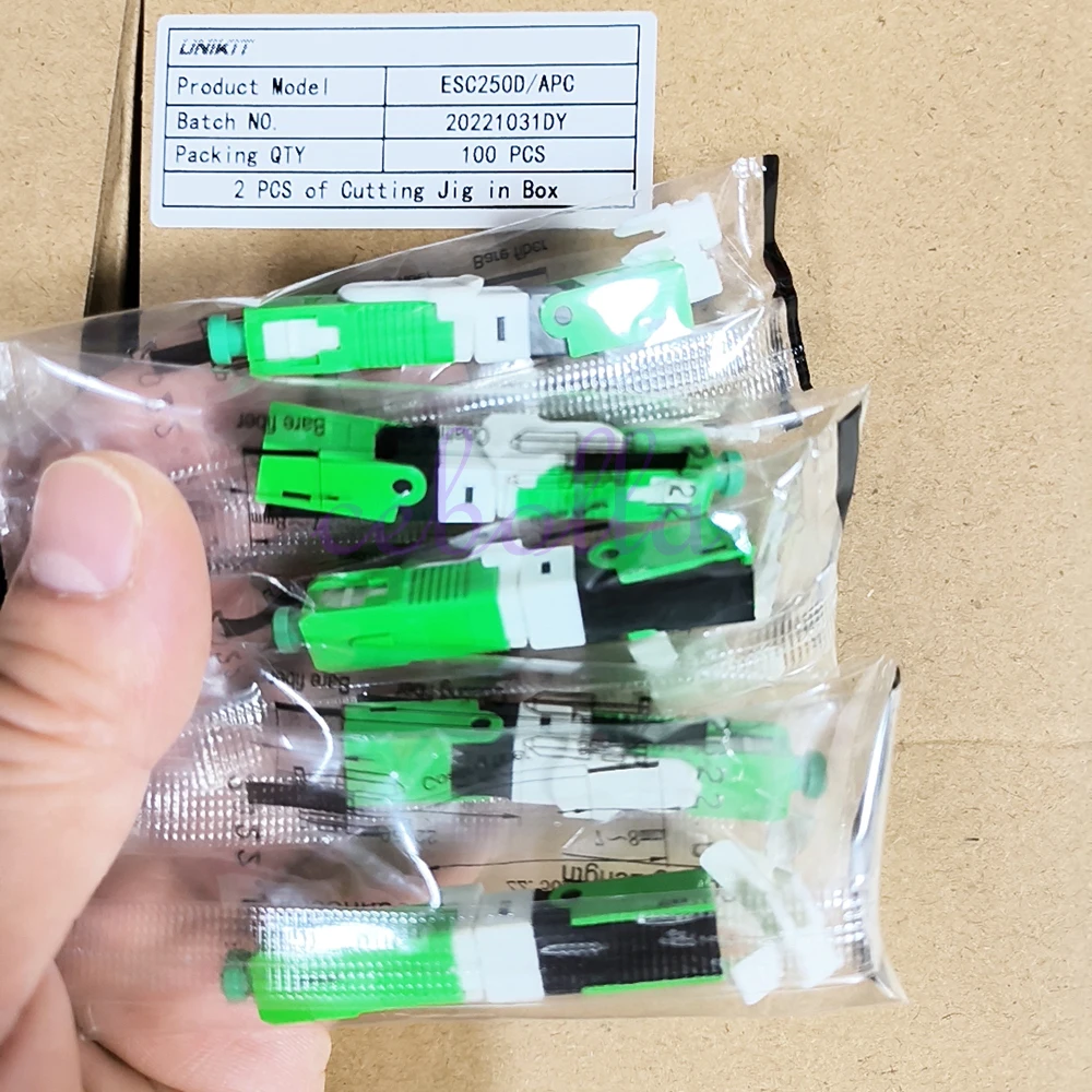 UNIKIT ESC250D Optic Fast Connector SC/APC SC UPC Optic Fiber Quick Connector SC/UPC Single Mode FTTH