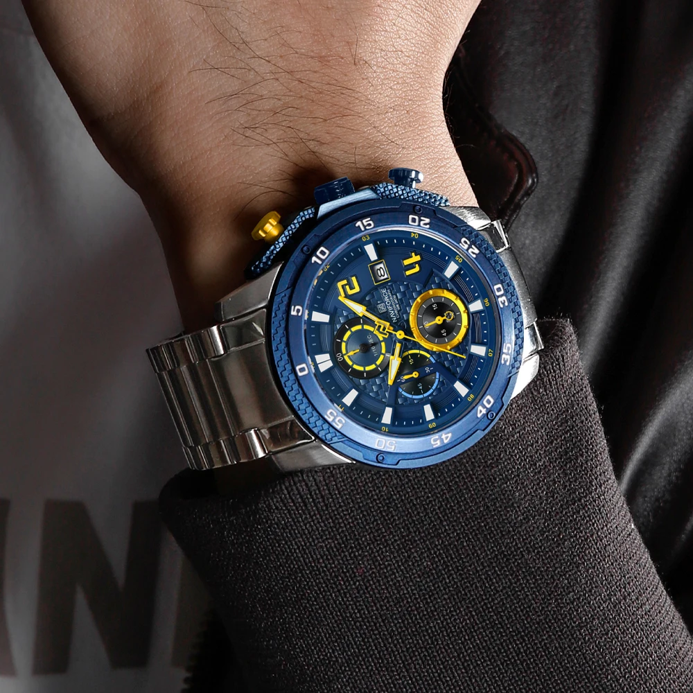 NAVIFORCE Luxury Brand Watches for Men Quartz Sport Watch Big