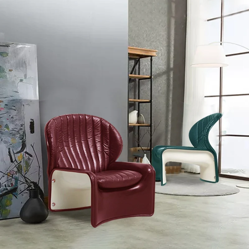 

Creative Designer Light Luxury Lotus Chair Special-Shaped Art Leisure Single Net Red Chair FRP Villa Hotel