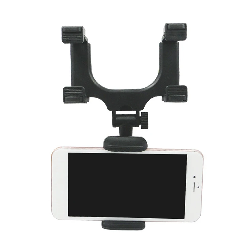 Car Rearview Mirror Mount Mobile Phone Bracket Navigation GPS Stand