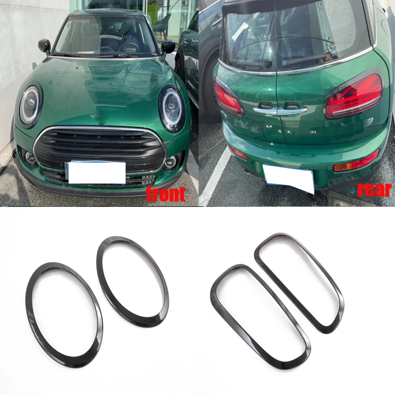 For Mini Cooper Clubman F54 2022 ABS Headlight Taillight Frame front Rear  Lamp Ring Decorative Cover Stickers Accessories