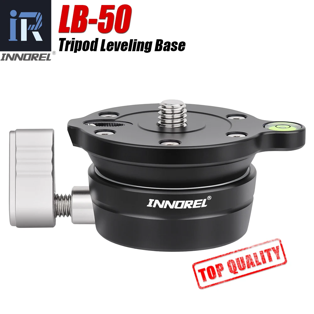 Leveling Base Mount Tripod Head LB-50 for Canon Nikon Sony DSLR Camera Video Recorder