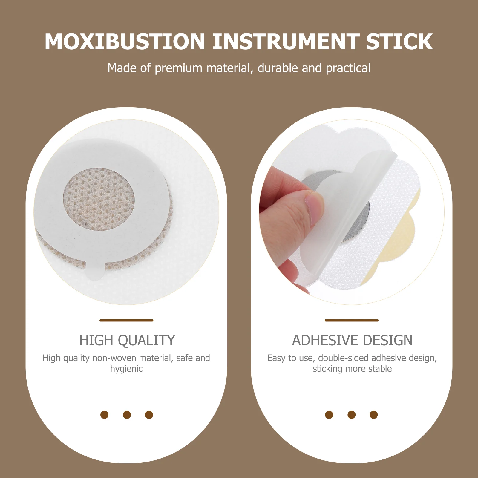 Moxibustion Box Stickers Fixing Pads Adhesive Discs Massage Accessories Spa Supplies Graphene Material 10 Pcs