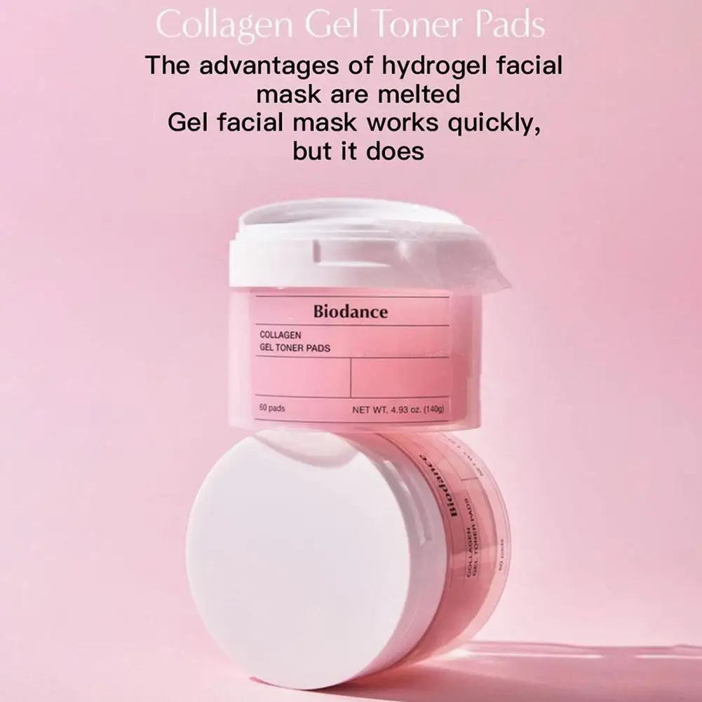 High-end Biodance Collagen Cotton Tablets 60PCS Elastic Firming Pore Moisturizing Calming Low Stab Nourishing Skin Care