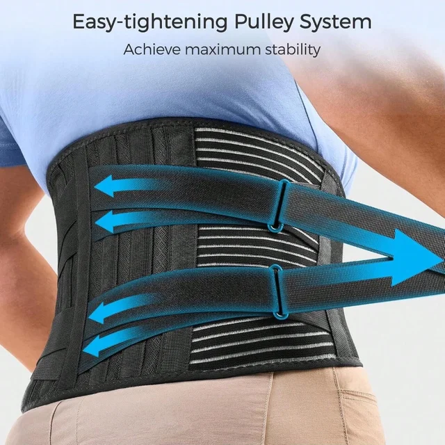 Back Support Waist Trainer Lumbar Support for Protruding Intervertebral Discs Suitable Weightlifting in Outdoor Home and Work 3