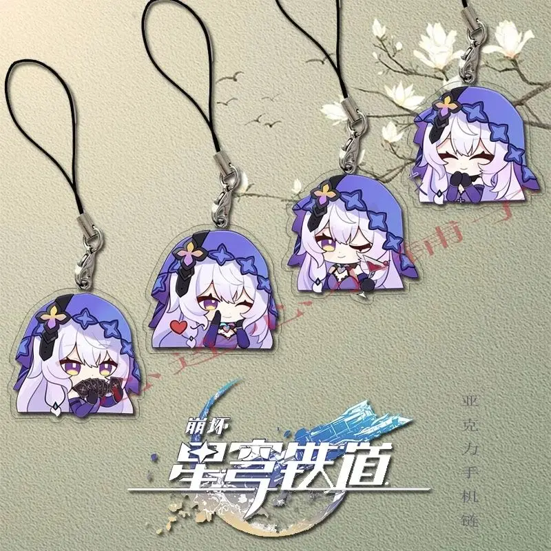 

Black Swan Anime KeyChain Honkai Star Rail Men Key Chain for Women Fashion Creative Charms Figure Acrylic Keyring Pendant Gifts