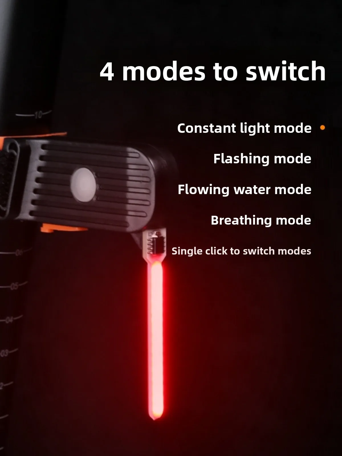 Road Mountain Bicycle Night Riding Rear Tail Night Light Warning Strobe Flaing Rear Light Water Drop Str Rear Tail Light