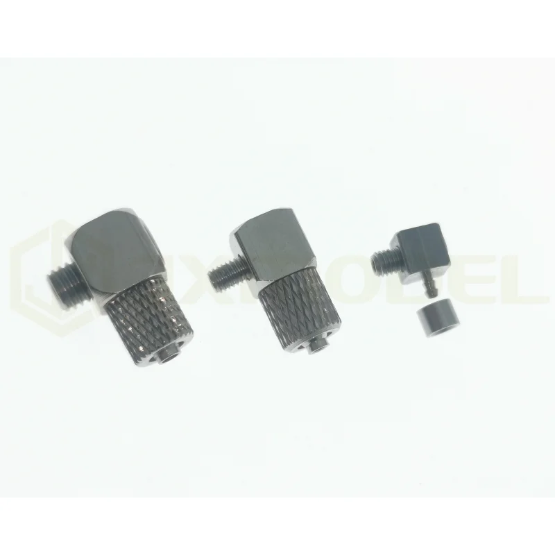 RC 1/14 2er-Set M3-2 Winkel-Öldüse-JXmodel Montierter Kran für Tamiya Hydraulikbagger, Lader, Muldenkipper, DIY-Teile