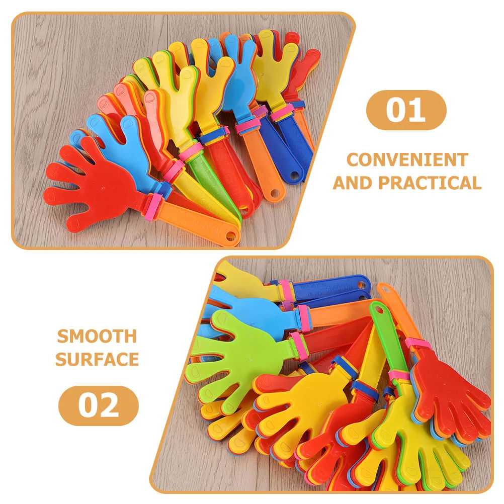 12 Pcs Hand Clapper Clappers Funny Props Toys Prank Noise Maker Plastic Reusable