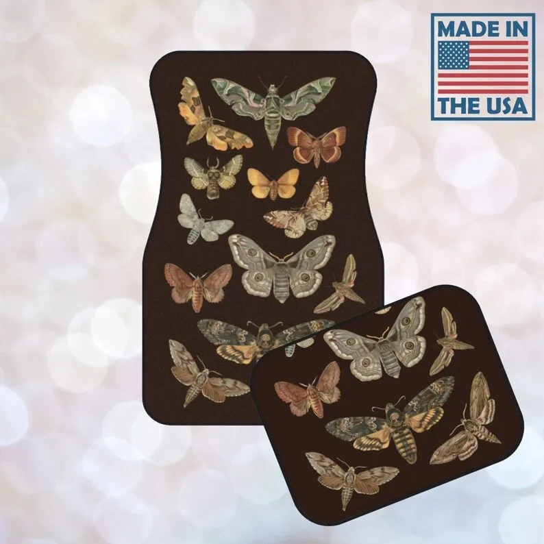 

Moth Car Mats Cute Car Interior Decor Cottagecore Decor Cottage Core Decor Cool Car Floor Mats Fairycore Decor Car Mat Sets