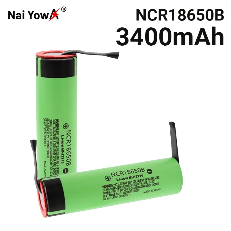 

2023 New Original 18650 Battery NCR18650B 3.7V 3400mah 18650 Lithium Rechargeable Battery Welding Nickel Sheet batteries