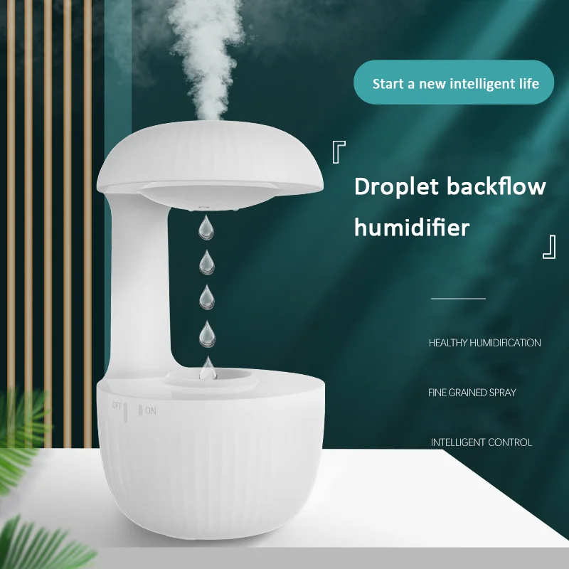 WaterDropletAirHumidifier600mlAntigravityEssentialOilDiffuser